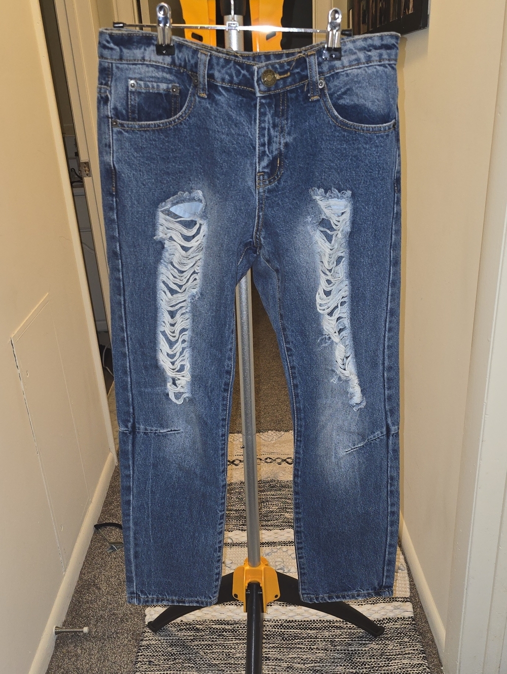 POL Dark Blue Distressed Women’s Jeans